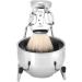 Premium Stainless Steel Shaving Tool Set | Shaving Brush Beard Brush Holder & Soap Bowl Perfect for Beauty Salons & Home Use | International Shipping Available - Buy Online on GoSupps.com