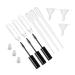 FOMIYES 9pcs Mascara Tube Refillable Eyelash Liquid Transfer Dropper Eyelash Tube Eye Black Plastic