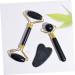 FRCOLOR 2pcs Obsidian Facial Massage Roller Set for Women - Boost Skin Health & Glow - Buy Online on GoSupps.com