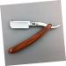 Angoily Manual Razor for Men - Portable Straight Blade Shaving Apparatus | Safe Old-Fashioned Metal & Wooden Design | International Shipping Available - Buy Online on GoSupps.com