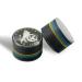 KONLLEN Rainbow Billiards Tip with Clear SX/SS/S/M/MH/H 11mm/14mm Pool Cue Tip 9 Layers of Pigskin Cue Head Accessory 1 Piece 14mm-S-Black