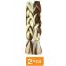 Traziewell Crochet Hair Extensions Pre Stretched Braids Ombre Hair Extension High Temperature Fiber Hair for Braiding Brown Blonde 1514 FH001514 L - Buy Online on GoSupps.com