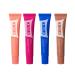 Hydration & Tint Bundle 4-Pack - Vegan Lip Balm Bundle with Clear & Tinted Shades (Crystal Clear Peach Muse Grape Crush Pink Flan)