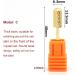 Nail Drill Bit Tungsten Steel Polish Grind Head Fast Remove Polish and Cuticle 3/32" Electric Nail Drill Tool for Home Salon Manicure Pedicure C  - Buy Online on GoSupps.com