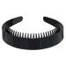 Mya rip of hair for women and girls Korean style 2.5 cm wide single-colored with teeth comb black plastic diy-hair ripe for everyday use