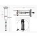 Folding Underarm Adult Crutches with Damping Spring Comfortable Medical Crutch with Double Shock Absorber Height Adjustable Aluminum Alloy Surprise Gift - Buy Online on GoSupps.com