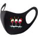 Deholifer 5-Piece Cotton Mouth & Nose Protection Mask Set - Adjustable Black Fabric Masks for Adults | Perfect for Christmas Gifts | International Shipping Available - Buy Online on GoSupps.com