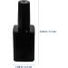 G n rique Lot de 6 Flacons en Verre pour Vernis Gel 15 Ml Carr Noir avec Pinceau Int gr Rechargeables Compacts et tanches pour Usage Professionnel et Voyage - Buy Online on GoSupps.com