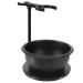 SANWA Deluxe Heavyweight Matte Black Shaving Brush Razor Stand with Big Soap Bowl Set,Dad Gifts,boyfriend Gifts,Husband Gifts for Him