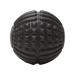 Frcolor massage balls Yoga Plantar fasciitis ball massage globe lacrosse Balls Massageball spikes Massage Mobility exercise foot massage roller fascia fitness earth colors moving sphere 1 black