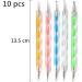 10Pcs Professional Nail Art Dotting Pens Set for Manicure - DIY Nail Art Tools - Buy Online on GoSupps.com