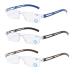 Kokobin 3 Stueck Frameless reading glasses visual aid with blue light flilers anti blue light reading aid for women and men +1.5 3 Stueck +1.5 Dioptries
