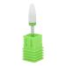 Agatige Nail Drill Bit Corn Head Shape Electric Ceramic Grinder Accessories Lightweight Portable(Rough Ground Texture C Green Box)