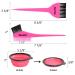 Hair Dye Coloring Kit - Tinting Bowl, Dye Brushes, Sharp Tail Comb - DIY Beauty Salon Tools in Elegant Pink (Set of 3) - Buy Online on GoSupps.com