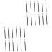Beavorty 24 pcs Angled eyebrow brush flat concealer brush Makeup Applicator Brush Foundation Brush travel mix 17.5X0.2cmx2pcs Blackx2pcs