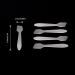 G2PLUS 100 PCS 8CM Disposable Facial Cream Spatulas - Frosted Makeup Mask Tip Scoops - Buy Online on GoSupps.com