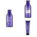 Redken Routine For Blonde and Bleached Hair Set of Shampoo Conditioner and Mask Corrects and Neutralizes Yellow and Copper Tones With Triple Acid Protein Complex Blondage