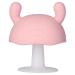 Toys Baby Supplies Baby Teething Toy Mushroom Shaped Food Grade Silicone Baby Teether for Infant Over 4 Months(Pink)