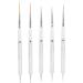 5 Nail Art Brushes with Double Ended Detail Drawing Fine Tip Dotting Pens for Home DIY Salon Manicure Nail Art Design Tools - Buy Online on GoSupps.com
