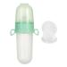 Baby fruit feeder baby fruit food feeder pacifier training massage toys bite ring food quality soft silicone bag baby toddlers toddlers children botiniv green