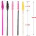100 Pcs Disposable Mascara Wands Eyelash Brush Spoolies - Pink + Black | for Eyebrow & Lash Extension - Buy Online on GoSupps.com