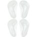 2pairs Clear Gel Arch Support Insoles Orthotic Insoles Silicone Orthopedic Foot Insoles Flat Feet Arch Support Plantar Fasciitis Shoe Arch Support Gel High Heel Inserts Cushion Pads for Women Men