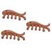 Healvian 3st massage comb in fish form sandalwood comb wooden comb for men hair removal ridge combs for men face comb comb scalp ridge wide tooth comb man massager