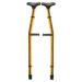 Heavy Medical Underarm Adult Crutches(Pair) Bold Design Crutch Walker with Height Adjustable Super Load Bearing Aluminum Alloy Gold Interesting Bathing in Sunlight