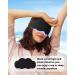 CELECTPRO 3D Contoured Sleep Mask for Women Men - Adjustable Strap, 99% Light Blocking, No Eye Pressure - Ideal for Sleeping, Yoga, Traveling - Black - Buy Online on GoSupps.com