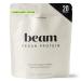 Beam Vegan Protein Powder Organic Pea Protein Isolate 20g Plant-Based Protein per Serving Third-Party Tested No Added Sugar Dairy Free Soy Free Gluten Free 20 Servings Chocolate
