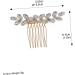 Ipetboom 1pc Rhinestone Disc Hair Comb Wedding Hair Combs for Women Pearl Hair Clip Vintage Bridal Hair Comb Crystal Hair Comb Hair Pin Hair Claw Alloy Rhinestones Headgear Bride - Buy Online on GoSupps.com