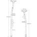 Matsuba Cane Adjustable Dual Ergonomic Belonging Crutches All Kinds of People and Obese People of Obese People with Aluminum Alloy Tubes Double Function Shock absorbs Under The Side of Crutches HGCHH - Buy Online on GoSupps.com