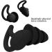Sleep Noise Reduction Soundproof Earplugs Reusable Flexible Silicone Hearing Protection Device Suitable for Sleep Noise Reduction Swimming - Buy Online on GoSupps.com