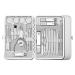 Nail Clipper Set 23 Pieces/Set of Manicure Pedicure Set Nail Clippers Set Eyebrow Trimming Acne Removal Needle Manicure Tool Nail Clipper Kit (Color : Silver)