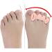 ANIPOL Silicone Toe Caps - 1 Pair, Three-Hole Design for Hallux Valgus, Corrector Pedicure Toe Separator - White - Buy Online on GoSupps.com