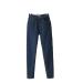 Women's Loose Tapered Leg Jeans Classic Stretchy Casual Balloon Jean Regular Fit Boyfriend Straight Denim Pants Blue XX-Large