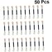 DOITOOL Makeup Tools 50pcs Sponge Double-headed Women Applicators Beauty Stick Brush Practical Eyeshadow Latex Aluminum 7.5X0.5cm As Shown - Buy Online on GoSupps.com