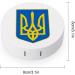 Coat of Arms of Ukraine Cute Contact Lens Case | Portable Round Contact Storage Box with Mirror for Travel & Outdoor Use - Buy Online on GoSupps.com