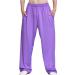 Men Women Tai Chi Pants Soft Breathable Kung Fu Wu Shu Wing Chun Fitness Yoga Pants Lavender X-Large