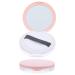 OHPHCALL 2pcs Box Loose Powder Box Filling Makeup Pad Travel Pink 7.5x7.5cm
