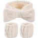 CAZSTYK Wrist Washband Headband Microfiber Wrist Wash Towel Bands Wristband Scrunchies for Washing Face Absorbent Sweatband Grey - Buy Online on GoSupps.com
