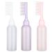 XNHIU 3 Pack Root Comb Applicator Bottle Hair Dye Bottle with Scale Hair Dyeing Bottles