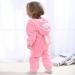 COOKY.D Baby Hooded Rompers: Winter Flannel Jumpsuit Pajamas for Infants 12-18 Months - Rabbit Design - Buy Online on GoSupps.com