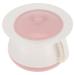 Housoutil 1PC Chamber Pot with Lid Bedpan Bedside Urinal Bottle with Cover and Handle Bed Pan Urine Bucket to Suitable for Household Pregnant Kids Elderly Adults (Pink)