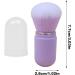 Retractable Makeup Brushes | Travel Powder Brush | Portable Face Brush with Lid for Foundation Blush Bronzer & Powder Travel Friendly purple - Buy Online on GoSupps.com