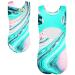 TFJH E Gymnastics Leotards for Girls Sparkle Athletic Clothes Activewear One-piece 8-9Years A Cyan Pink
