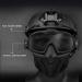 Tactical Fast Helmet with Anti-Fog Goggles & Mask for Outdoor Sports - Black - Buy Online on GoSupps.com