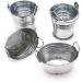 Mini Metal Bucket Doll Storage Bucket Mini Boo Buckets Mini Halloween Buckets Miniature Toy Doll Kitchen Living Room Accessory Wedding Birthday Silver - Buy Online on GoSupps.com