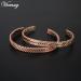 Vicmag Copper Bracelet for Women Men | 6X Ultra Strength Magnets | Pure Copper Adjustable Size | Gift Box Included | (Copper Feather) - Buy Online on GoSupps.com