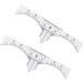 Outanaya 10pcs Set Eyebrow Ruler Microblading Ruler Guide Makeup Gadgets Scale Ruler Disposable White - Buy Online on GoSupps.com